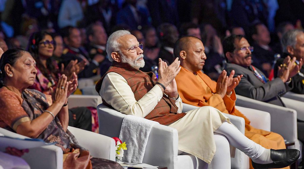 PM Modi and Yogi Ji at Event